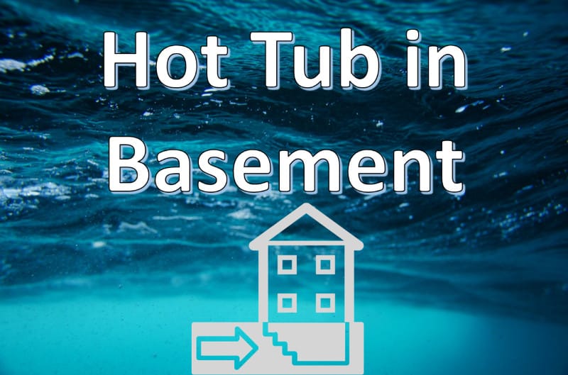 hot tub in basement